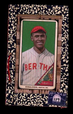 Picture, Helmar Brewing, T206-Helmar Card # 379, John Donaldson, Bertha on chest, Bertha Minnesota